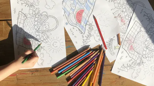 coloriage-jeux-enfant-restaurant Coloriage pique-nique pour enfant du restaurant brunch à Rennes